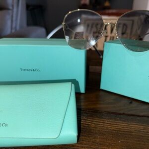 Tiffany & Co. Gold Sunglasses - rarely worn, like new